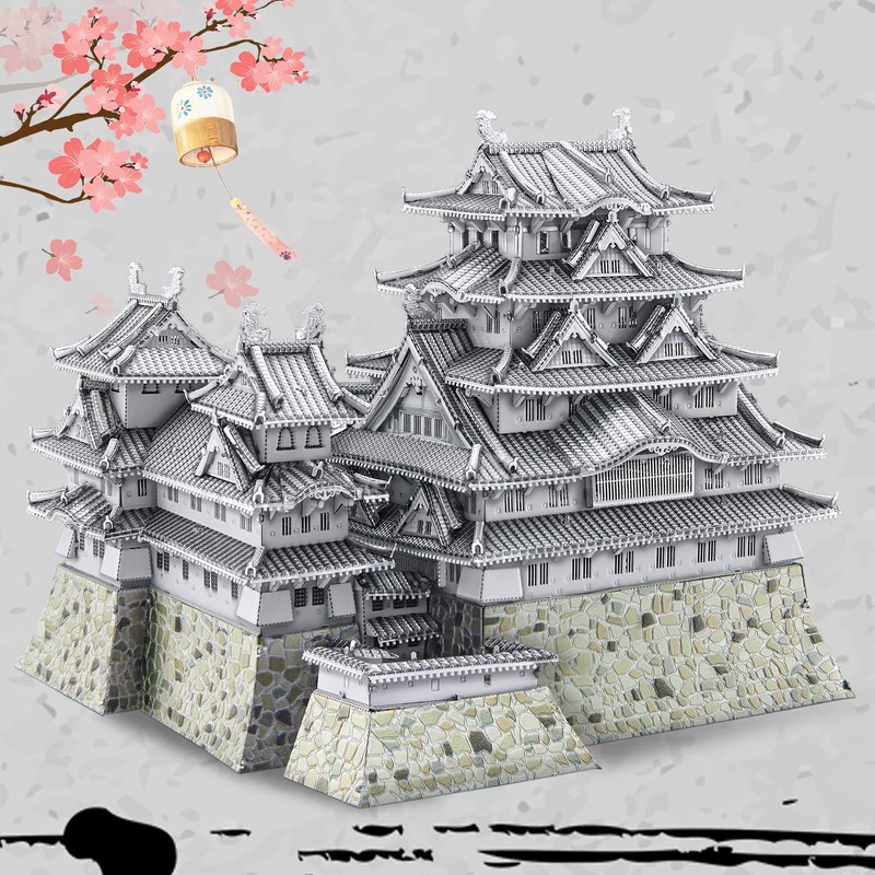 Piececool 3D Metal Puzzles for Adults, Himeji Castle - Japanese