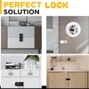 VIDYSUFYR Password Rotary Hasp Locks, 2 Pack Door Security Slide