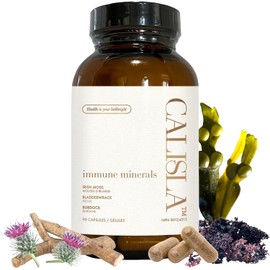 Calisla Irish Sea Moss Capsules | High Potency | With Bladderwrack & Burdock Root | Immune Support & Minerals | 90 Capsules