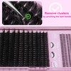 Thick Lash Extensions with Bottom Eyelash Clusters Wispy Volume Lash