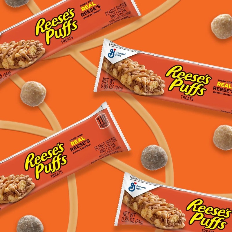 Reese's Puffs Peanut Butter & Cocoa Flavor Cereal Bars, Pack