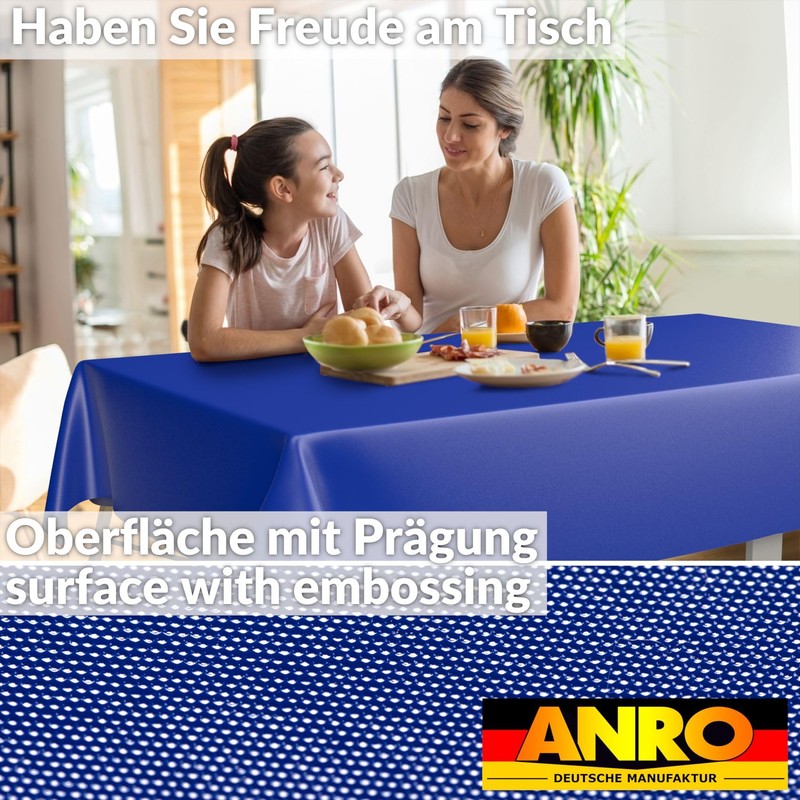 ANRO Oilcloth Tablecloth, Washable, Oilcloth, Garden Tablecloth, Outdoor, Indoor, 200