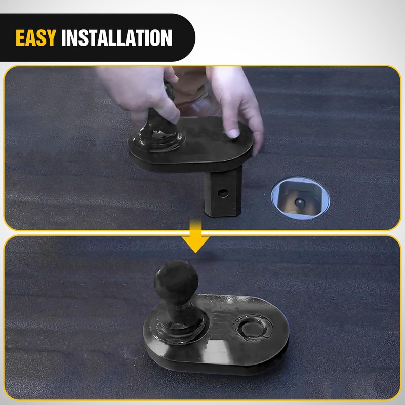 Nilight Gooseneck Ball Extender - GNXA4085, 4" Offset Ball Compatible