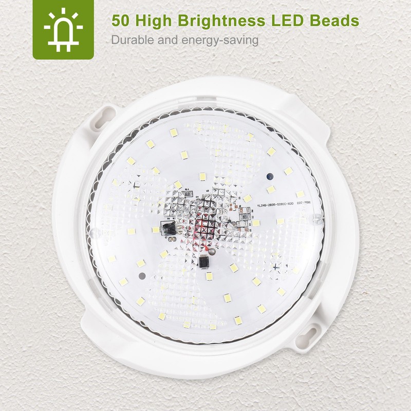 Solar Ceiling Light High Brightness 50LED Timing Solar Shed Lamp