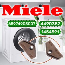 Set of 2 Dryer Carbon Brushes for Motor 30 x 16 x 4 mm with Original Code 4490380 4490381 4490382 for Miele ONIX TECH