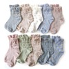 box408 Women's Socks, No Elastic Cuffs, No Tightening, Natural, Earth