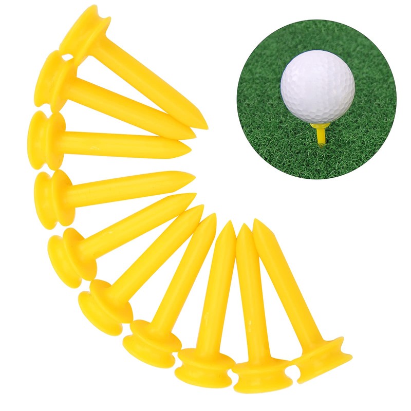 Plastic Golf Tees Pack of 100 Reduces Friction & Side