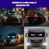 2 Pack 14.72"x3.62" LED Devil Eyes Light Sign for Cars,