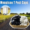 50PCS T Post Caps, Vinyl T Posts Cap Safety Topper