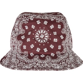 Flexfit Unisex Bucket Hat, cherry/white