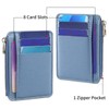 RNIEGA Slim Credit Card Holder Wallet for Women Front Pocket