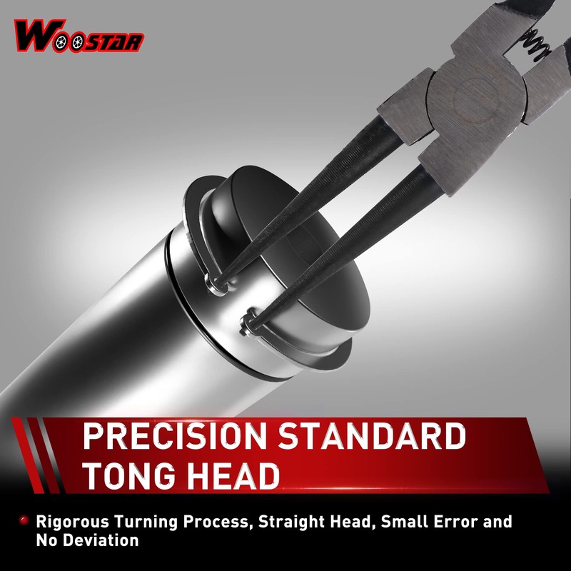 WOOSTAR Tip Grips Internal Tool Straight-nose Snap Retaining Ring Pliers