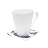 W3000510 Coasters, Laminate, Stylish, Fabric, Set of 4, Washable, Nordic,