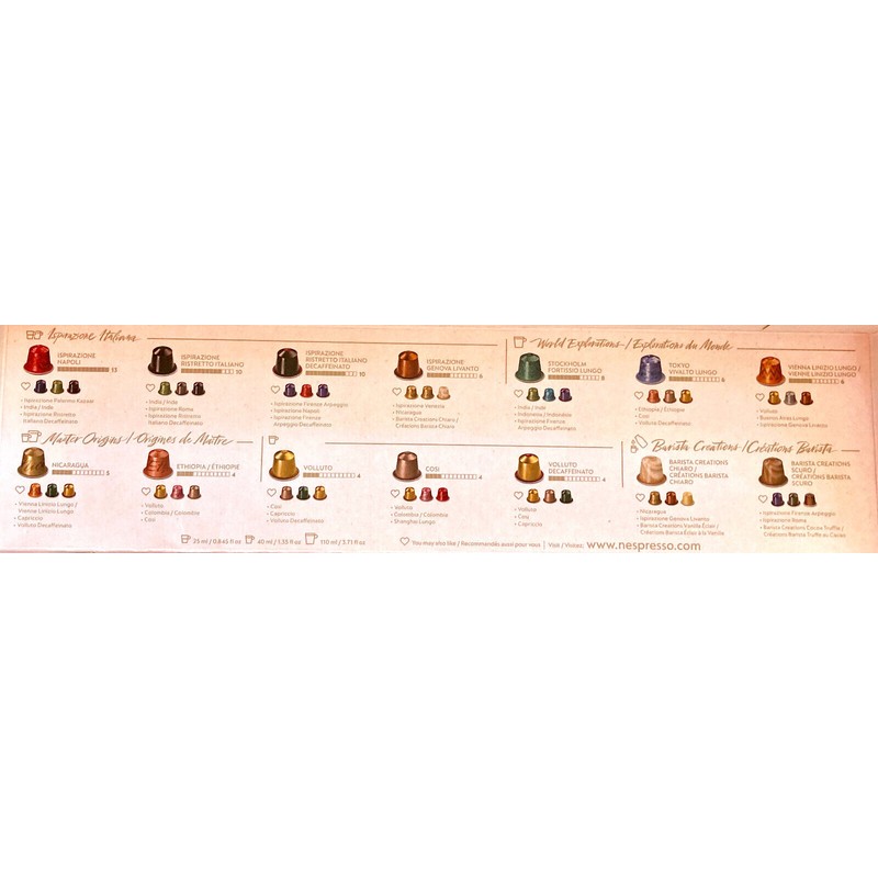 Nespresso 🎁 Nespresso OriginalLine Variety Welcome Sampler Pack 14 Coffee