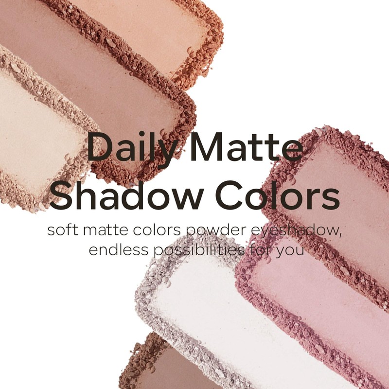 KYDA Single Matte Eyeshadow, Nude Beige Brown Eyeshadow, Ultra-fine Smooth