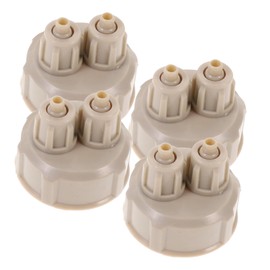 Mobestech 4Pcs Quick Screw Cap for DIY Reactor Easy to Use Aquarium Bottle System for Plant Air Material Compatible with DIY Setups