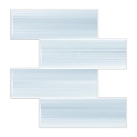 Tilingview 10PCS Peel and Stick Backsplash for Kitchen, 3"x 9" Self-Adhesive Vinyl Gel Subway Tile, Wall Tile for Home Decoration (Light Blue)