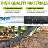 Holldoor Flat Soaker Hose 100 ft for Garden Beds (50ft