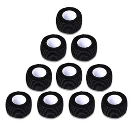 INCAUCA 10 Rolls Nonwoven Tapes Chair Leg Floor Protectors for Hardwood Floors, Universal Wrap around Furniture Chair Socks, Anti-Slip Protective Covers for Chair Table Legs to Protect Floors, Black