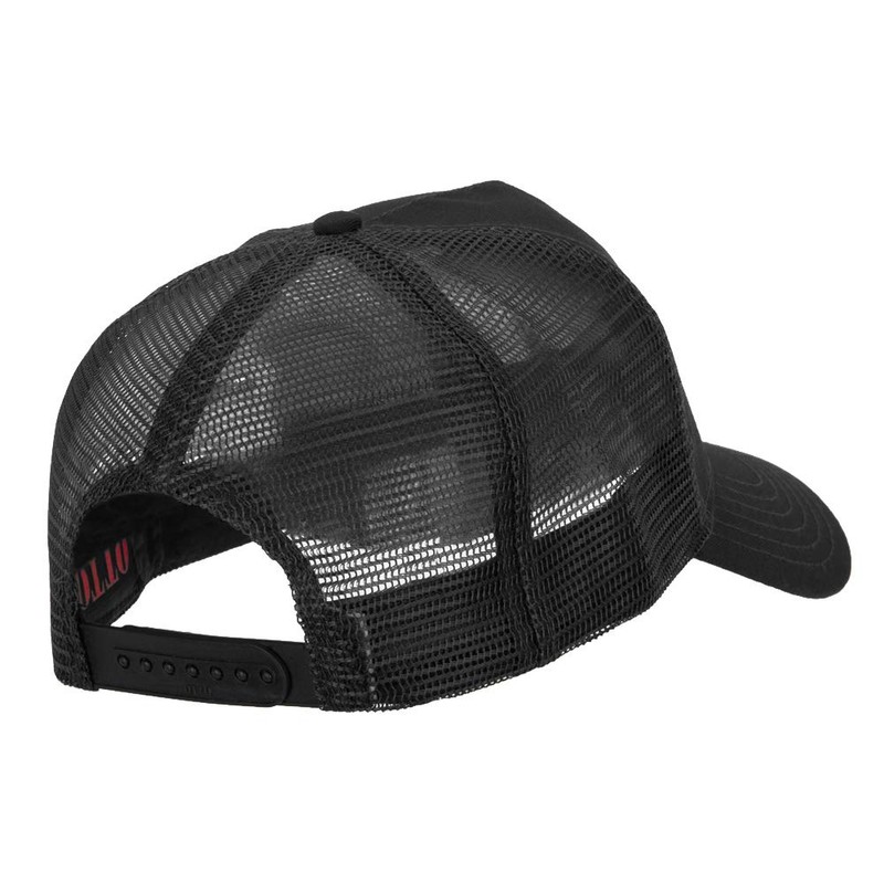 Trainer Red Poke Monster Embroidered Mesh Cap - Black OSFM
