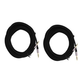 Gatuida 2pcs Male to Male Audio Cable Nylon Auxiliary Cord for Headphones Tablets Laptops and Car Stereos Lossless Sound Quality Compatible Devices Featuring Jack