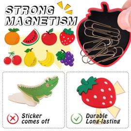 Refrigerator Magnets for Toddlers - Cute Fruit Fridge Magnets for Toddlers 1-3,Full Back Magnetic Toddler Magnets for Baby Ages 3