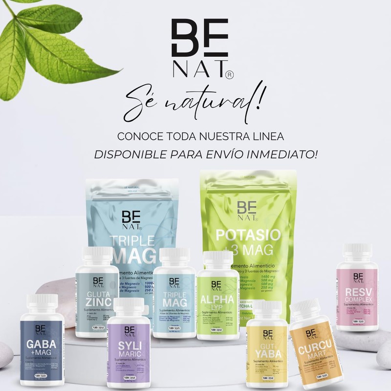 BE NAT | CITRATO DE POTASIO | 120 cápsulas Veganas