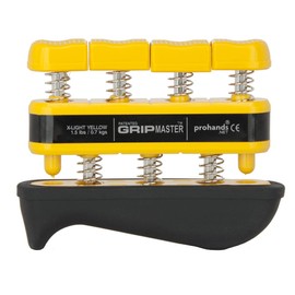 PROHANDS Gripmaster Rehab Hand Exerciser, Finger Exerciser (Hand Grip Strengthener), Spring-Loaded, Finger-Piston System, Added Palm Cushion, (1.5 lb X-Light Tension, Yellow-Gripmaster Rehab)