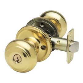 Copper Creek CK2040PB Colonial Knob, Keyed Entry Function, 1 Count, Polished Brass Finish