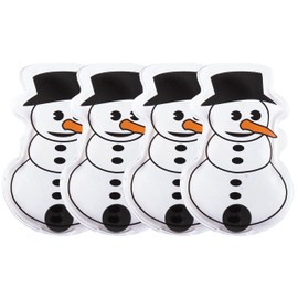 Brandsseller Pocket Warmers Set of 4 Snowman Hand Warmers Pocket Heating Pad Reusable Heat Pad