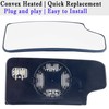 Silverado Passenger Side Lower Mirror Glass Compatible with 2014-2017 Chevy