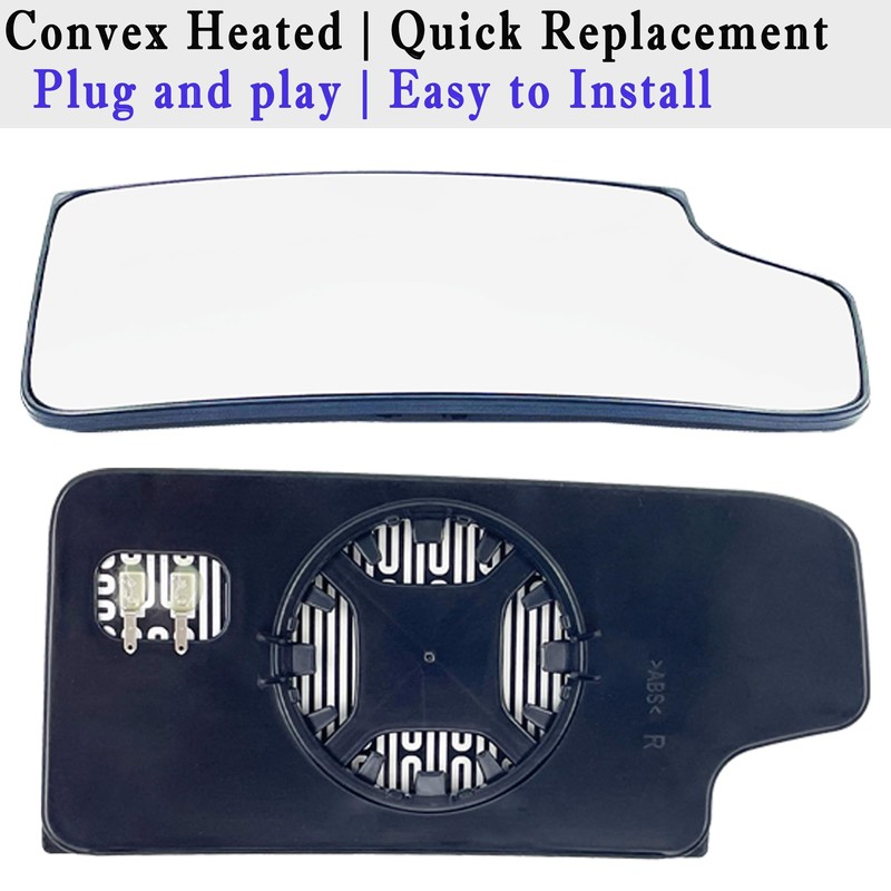 Silverado Passenger Side Lower Mirror Glass Compatible with 2014-2017 Chevy