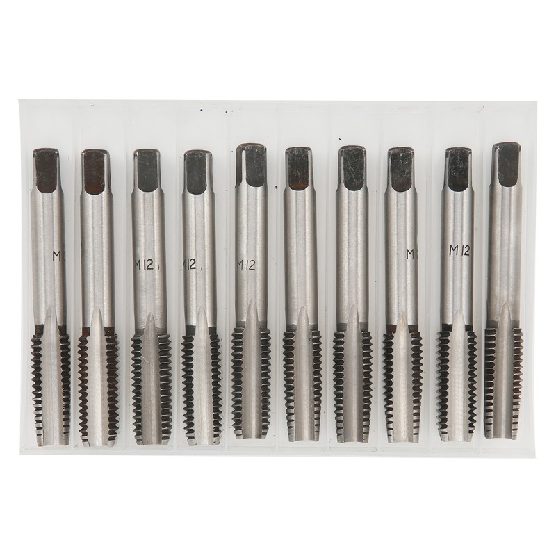 M12 Metric Taper and Plug Tap Set Carbon Steel Straight