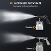 Undercoating Spray Gun with 33.82oz Suction Feed Cup, 360° &