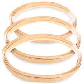 iplusmile 3 Scroll Bamboo Material Hand Decorative Wicker Material Knitting Basket DIY Chair Pattern Rattan Skin Woven Material Binder Wand Yellow Bamboo Slats Wicker Woven Material Rattan Cane