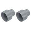 sourcing map 2 Pcs UPVC Reducer Pipe Fitting, 50x32mm PVC