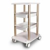 Beauty Salon Trolley Cart 3 Tiers Rolling Cart 220LBs Utility