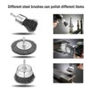 Docache 7-Piece Wire Brush Drill Set, Wire Brushes, Cordless Screwdriver,
