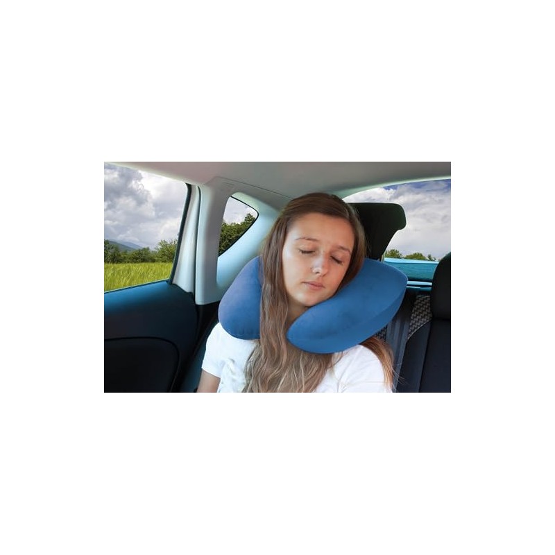 Walser 30811 Neck Roll Pillow 2 in1 for Adults, Dark