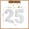 12 inch Fillable Number Paper Mache Cardboard Cutouts Sweet Charcuterie