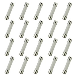 HUAREW T15AL250V 20 Pcs 6x30 mm 0.24 x 1.18 inch Slow Blow Ceramic Tube Fuses 15A 250V