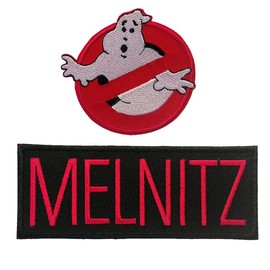 Ghostbuster Set of 2 Melnitz Logo Film – Sew-On Iron-On Patches, Iron-On Appliques, Patches, Patches