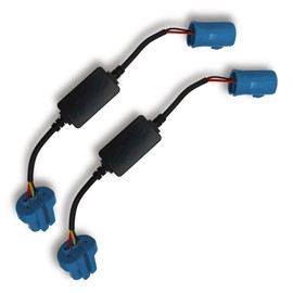 2 Pcs LED Canbus Error Free Anti Flickering Resistor Decoder, 9005/HB3/9006/HB4/9012 LED Decoder for LED Headlight Warning Canceller Capacitors Resistor