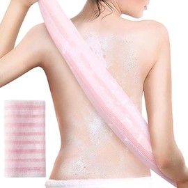 Exfoliating Body Scrubber, Back Scrubber for Shower Bath, Japanese Scrub Wash Cloth, Exfoliating Washcloth Towel for Men Women, Body Exfoliator Loofah Luffa Sponge Net Rag Back Washer