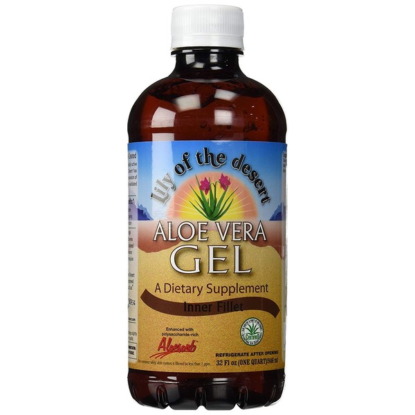 Lily of the Desert Aloe Vera Gel Organic Liquid 32 oz (Pack of 3)