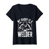 Womens My Daddy a Welder Funny Welding Dad Father's Day