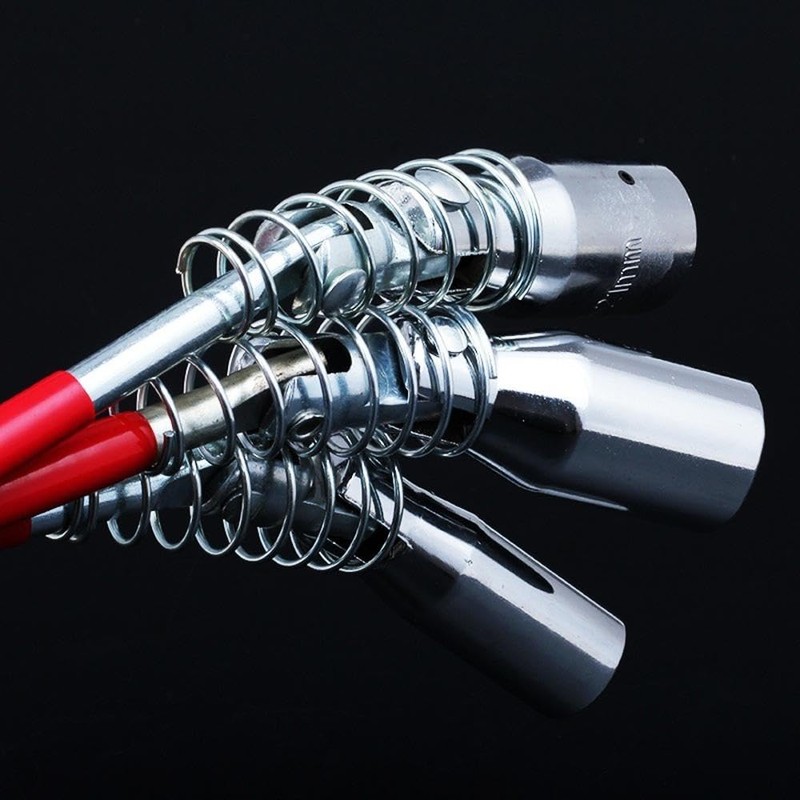 Spark Plug Socket Wrench - Red T-Handle Spark Plug Removal