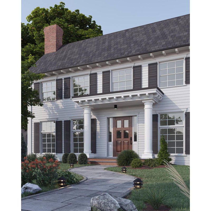 Progress Lighting 5-Inch Cylinder Outdoor Ceiling Light, 1-Light Modern Flush