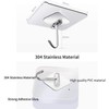 Transparent Adhesive Hooks Utility Hooks 44 lb/ 20 kg(Max), Heavy
