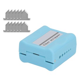 1.2‑3.3mm Cable Tube Stripper with 12 Replaceable Blades, Fiber Optic Slitter Buffer Loose Tube Slitter Mid Span Cable Cutting Splicing Tool, Tungsten Steel Blades